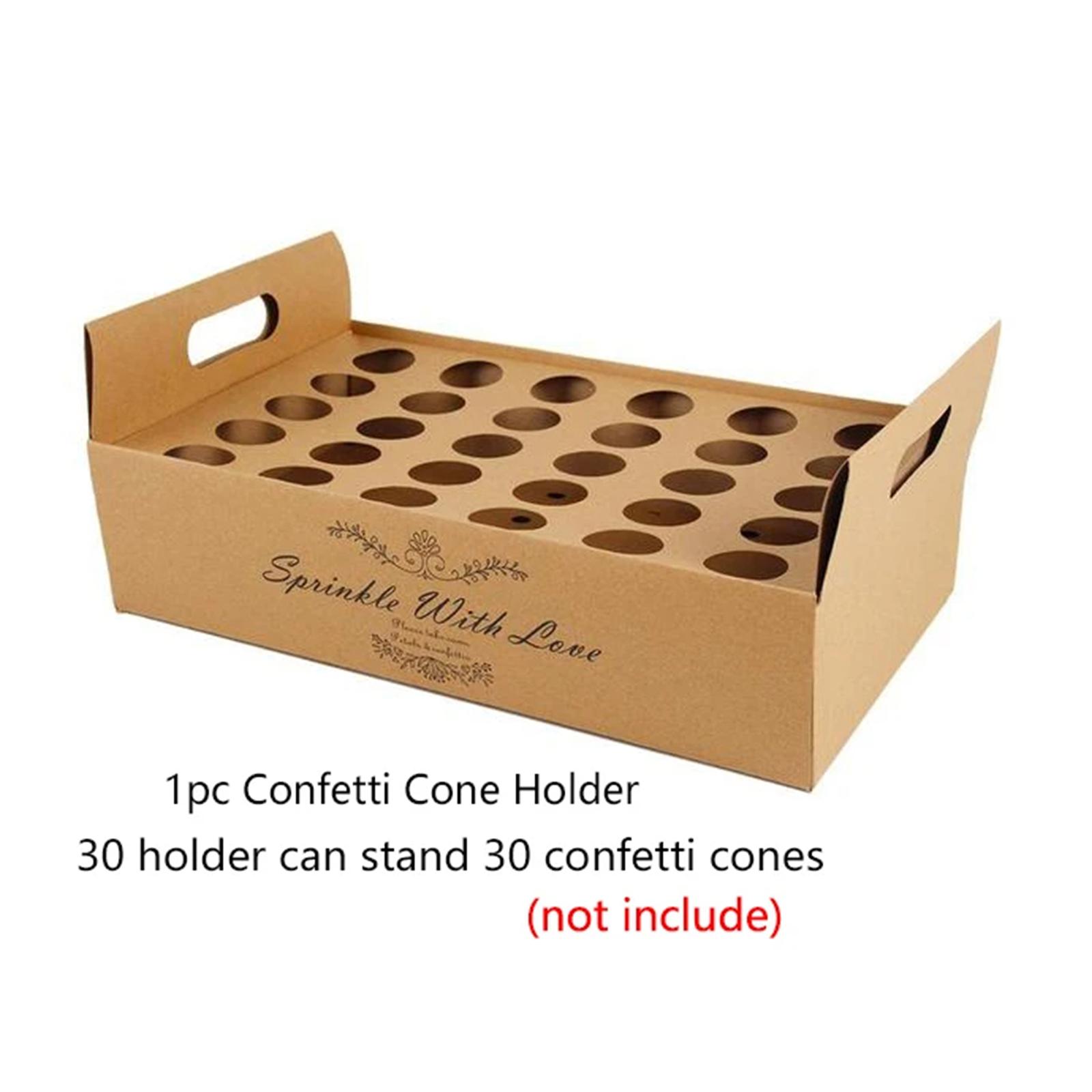 Papercraft Supply Confetti - Soporte de cartón para conos de