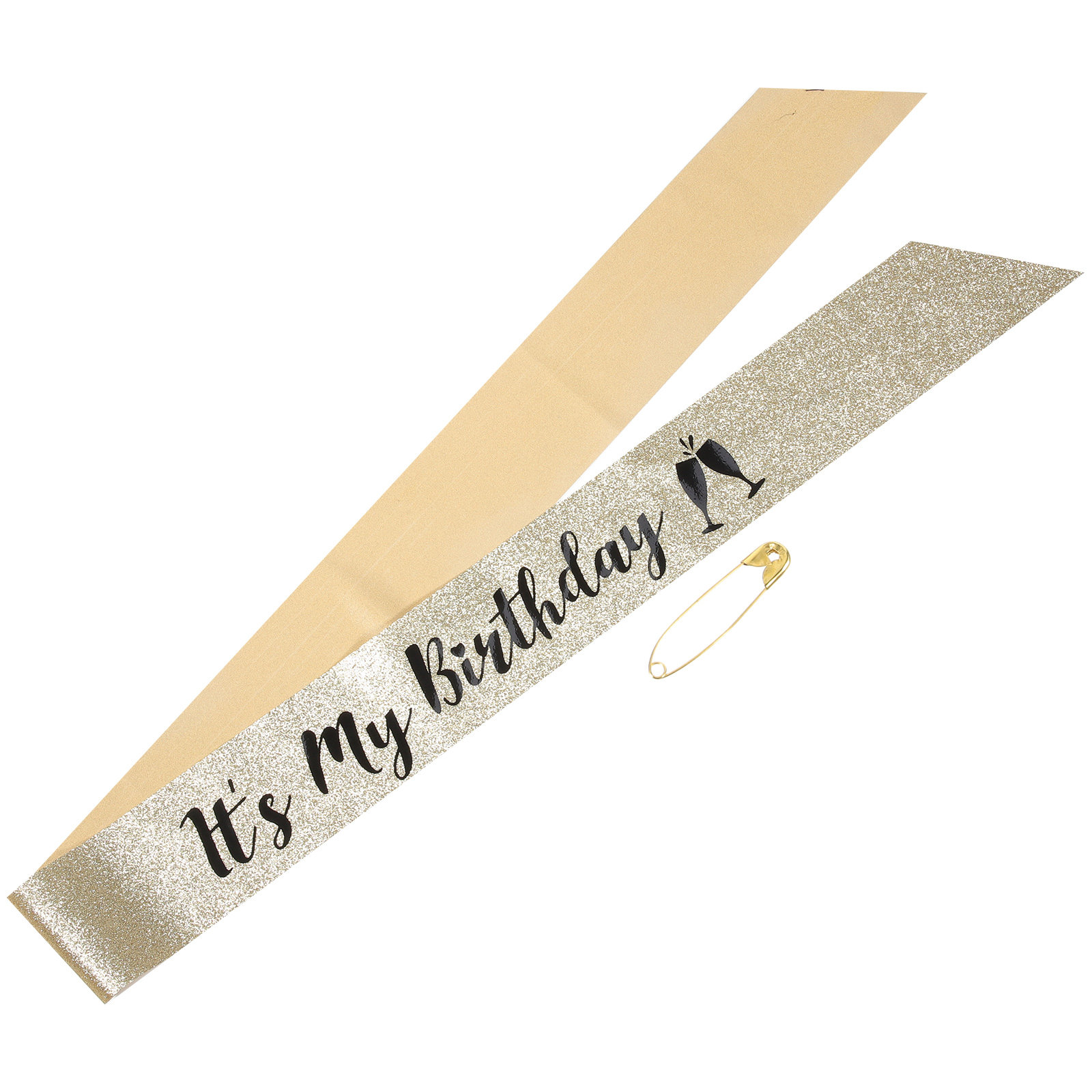 Birthday Sash Glitter - 1 unidad de Banda de hombro