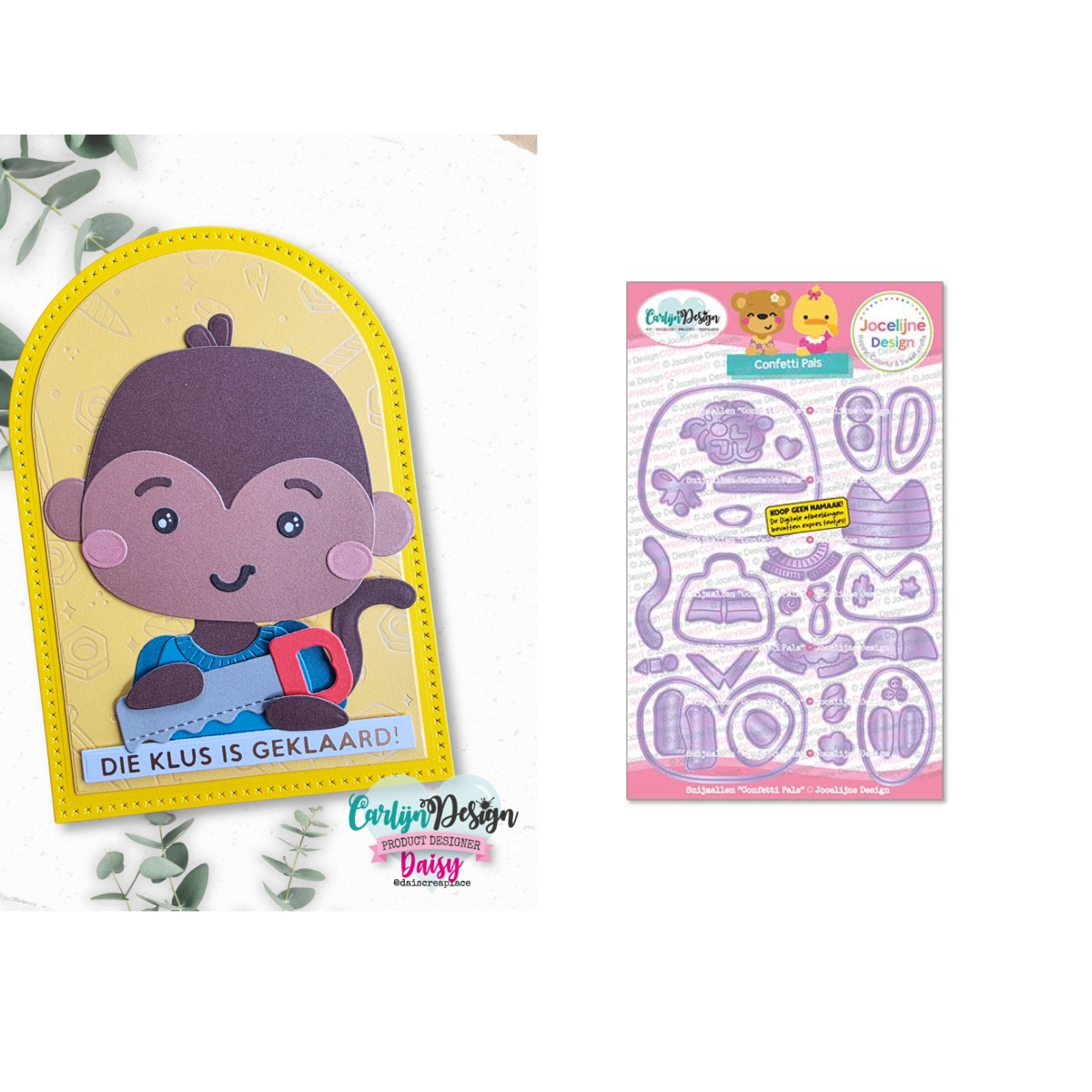 Papercraft Supply Confetti - Troqueles de corte metálicos Confetti Pals