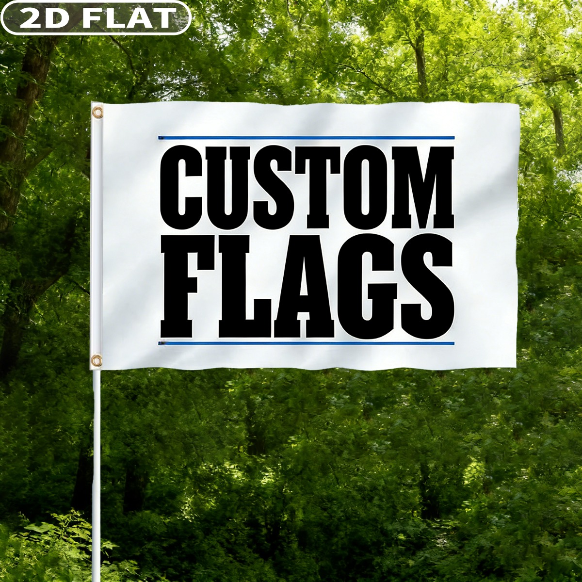 Event & Party Supply - 1 bandera personalizada con imagen/logotipo/texto, poliéster