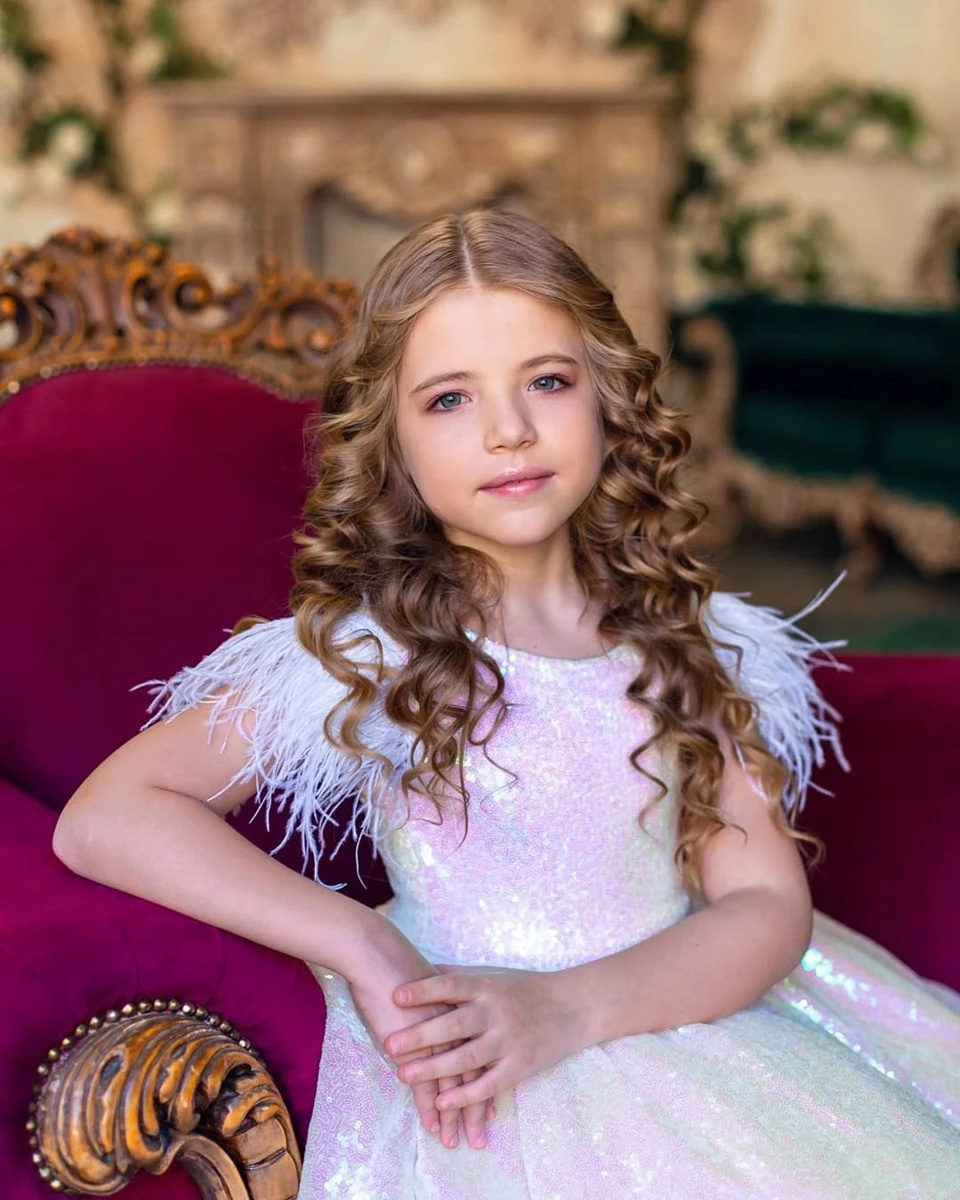 Vestido de niña de flores con  - Birthday Sash Glitter reseña y precio