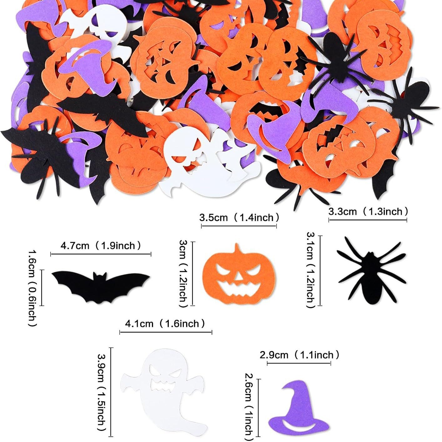 Decoraciones para Fiesta de Ha - Papercraft Supply Confetti reseña y precio