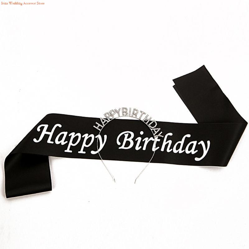 G92D 4 piezas decoraciones par - Birthday Sash Glitter reseña y precio