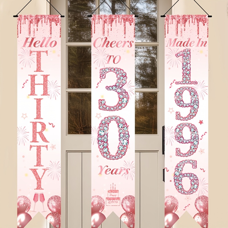 Set de 3 Pancartas Decorativas - Party Banner Gold reseña y precio